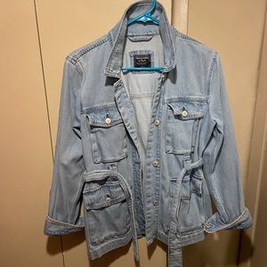 Abercrombie & Fitch Light Wash Denim Jacket